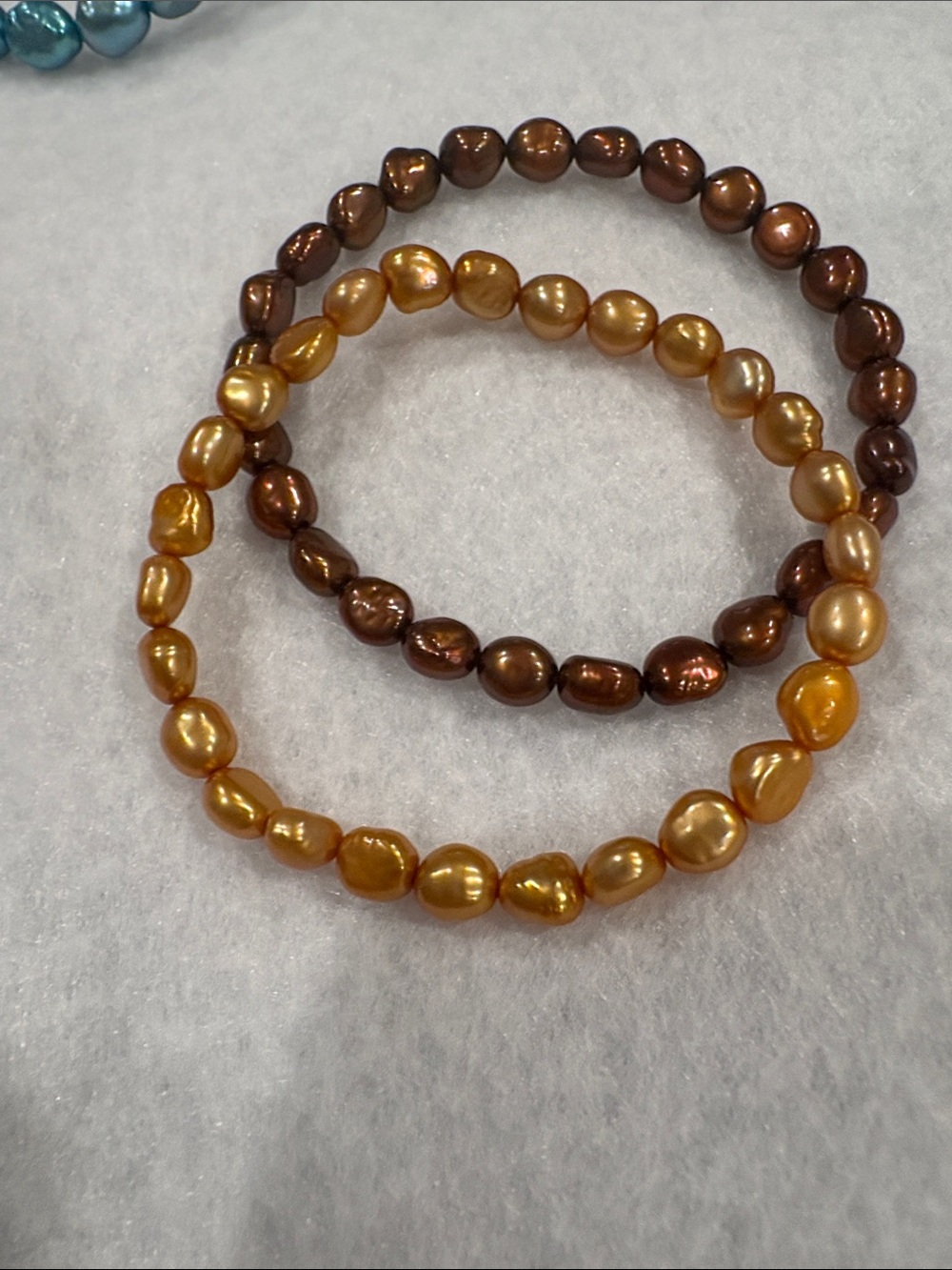 Sets of 2 Genuine Honora Pearl Stretch Bracelets    You get all 3 sets. - Picture 4 of 4